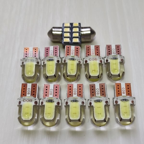 ANH20W ANH25W GGH20W GGH25W アルファード ヴェルファイア 後期 超爆光! T10 LED ルームランプ 11個セット ホワイト トヨタ /c2/t28拍卖