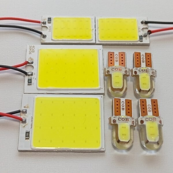 80系 ランドクルーザー 超爆光!T10 LED ルームランプ COB全面発光 8点セット ホワイト トヨタ ランクル80 /c24/c18/c2拍卖