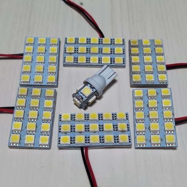 AHR20W エスティマハイブリッド 超爆光!T10 LED ルームランプ 7個セット トヨタ /s15/5拍卖