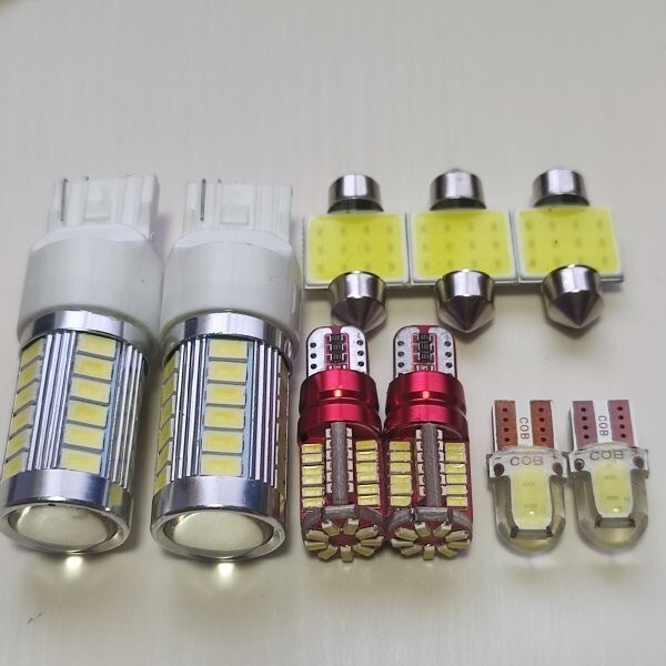 JE1 JE2 ゼスト 超爆光!T10 LED ルームランプ バックランプ ポジション球 ナンバー灯 9個セット ホワイト ホンダ /33/57/c2/t31拍卖
