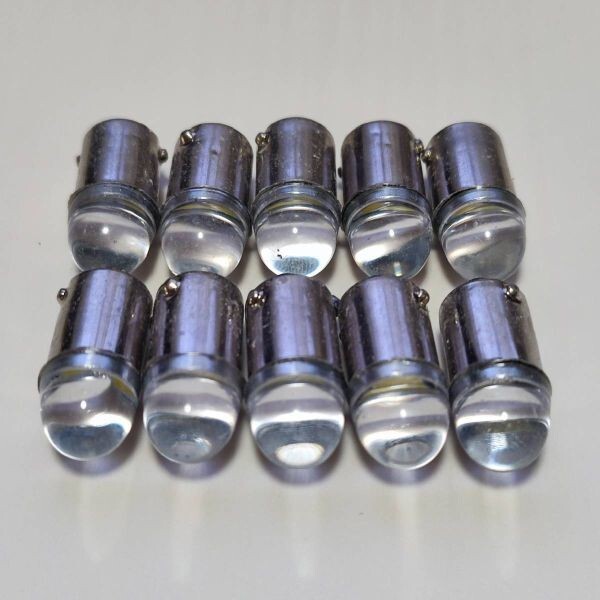 新作!50個 角マーカー用 BA9S 12V 24V レンズ LED 電球 ホワイト 白 デコトラ拍卖