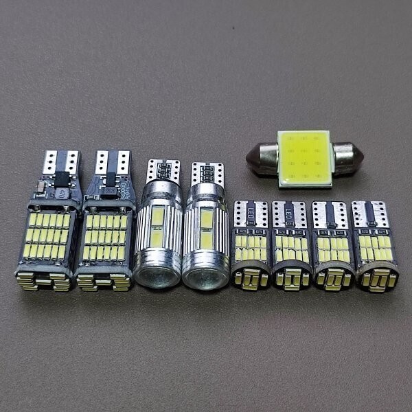 超爆光!ミラジーノ L650・660S T10 LED ルームランプ バックランプ ポジション ナンバー灯 9個セット ホワイト ダイハツ /45/10/26/t31拍卖