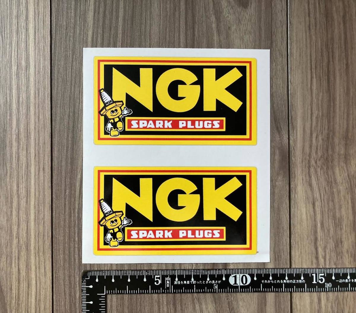 ★送料無料★NGK Spark Plugs カッティング ステッカー デカール セット 105mm × 55mm拍卖