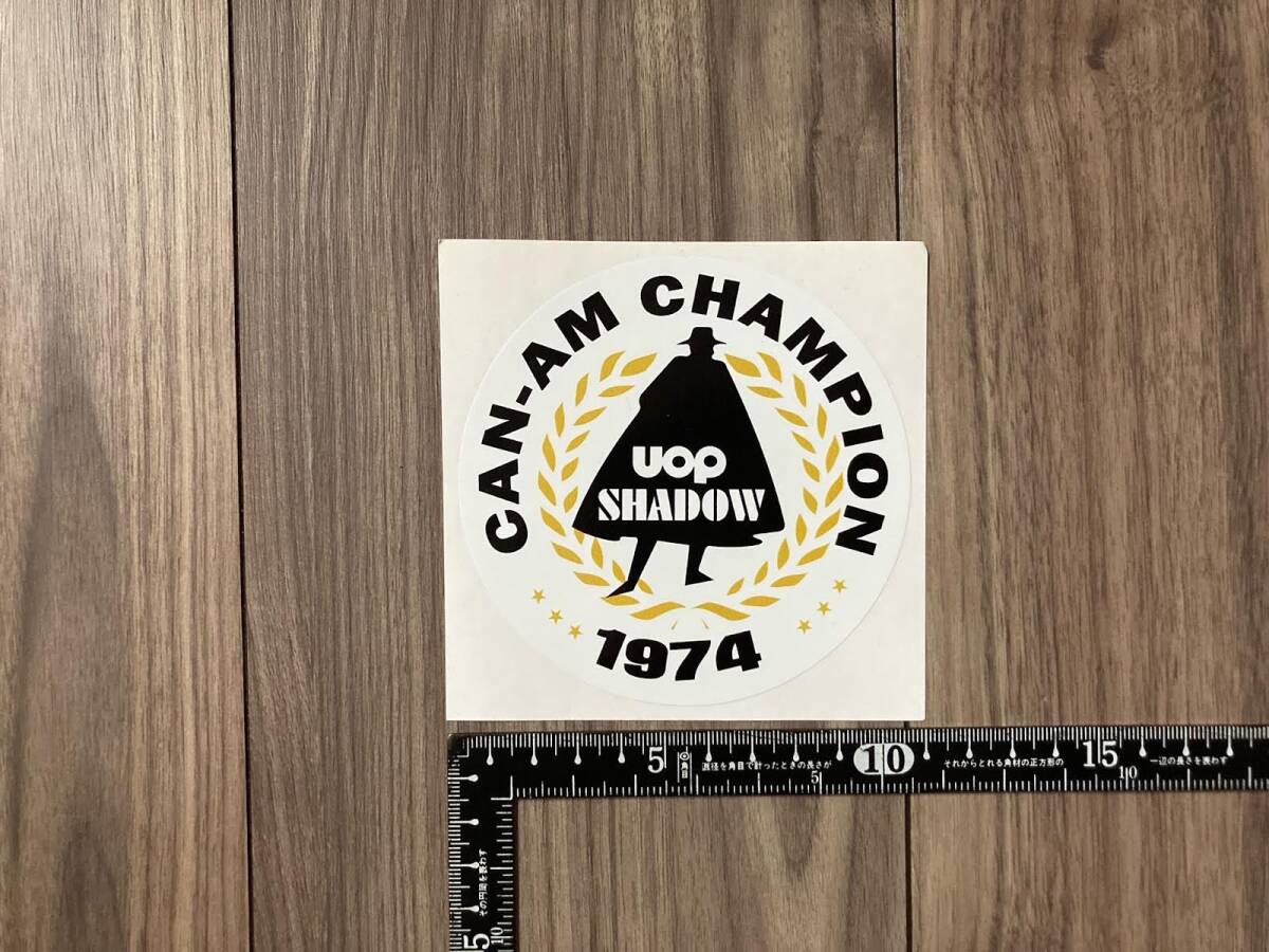 送料無料 Can-Am Champion 1974 Uop Shadow ステッカー 105mm拍卖