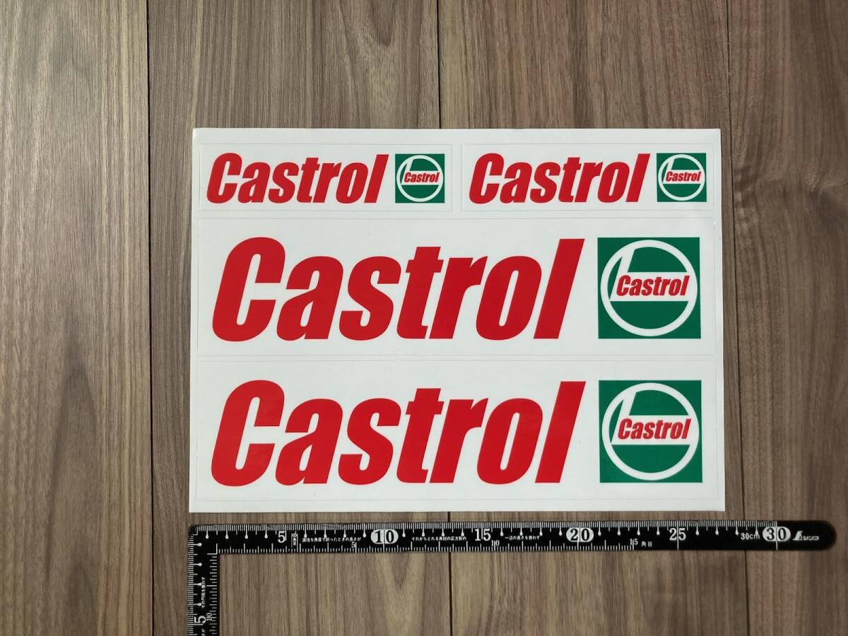 送料無料 Castrol カストロール ラミネート ステッカー セット拍卖