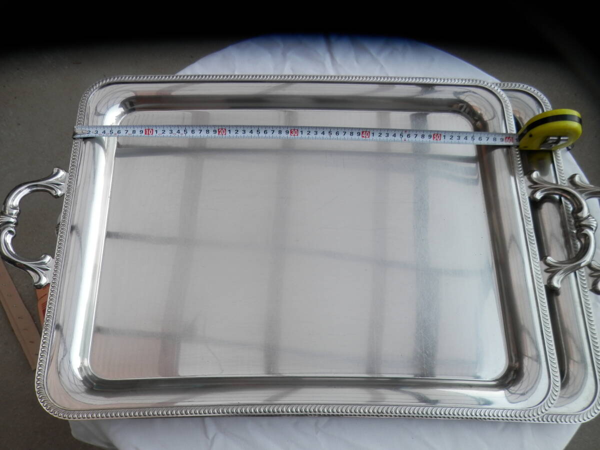 業務用 SW18-8 B渕 角盆 JAPAN製 24インチ(手付) 中古品拍卖