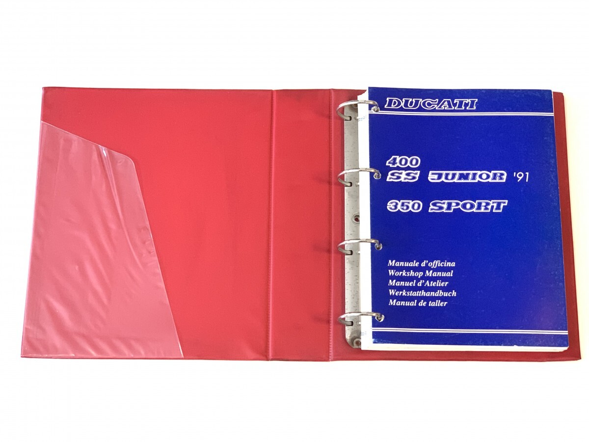 DUCATI(ドゥカティ) 91470101A / 2A ワークショップマニュアル(5ケ国語) 古冊子 400 SS JUNIOR 350 SPORT 600SS サービスマニュアル拍卖