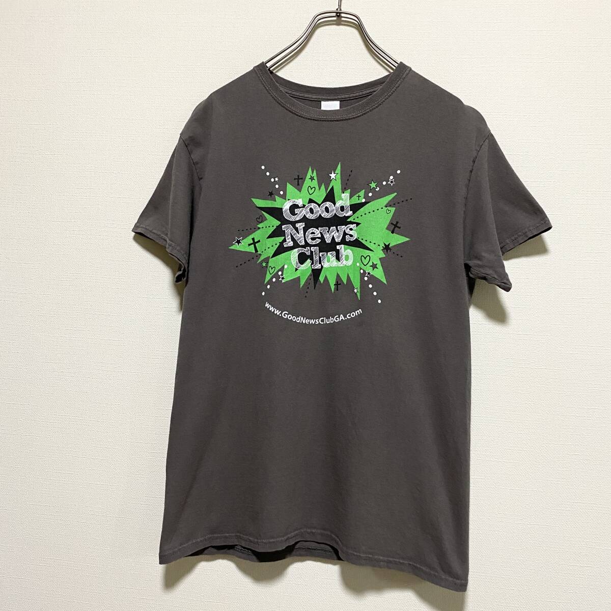 アメリカ古着 Good News Club 半袖 Tシャツ プリント クルーネック US古着 GILDAN ギルダン 【I717】拍卖