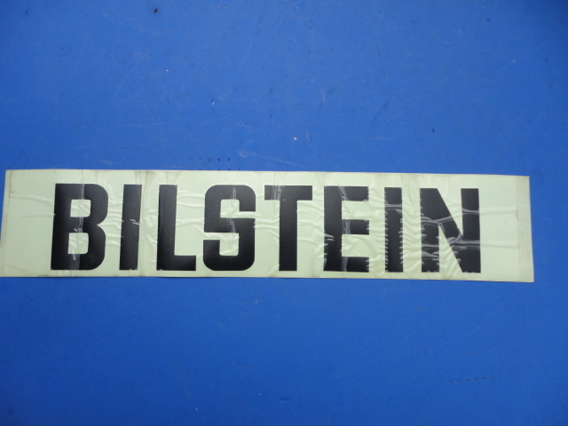 新品送料無料 本物☆当時物☆ビルシュタイン ロゴステッカー☆抜き文字ステッカー500×100拍卖