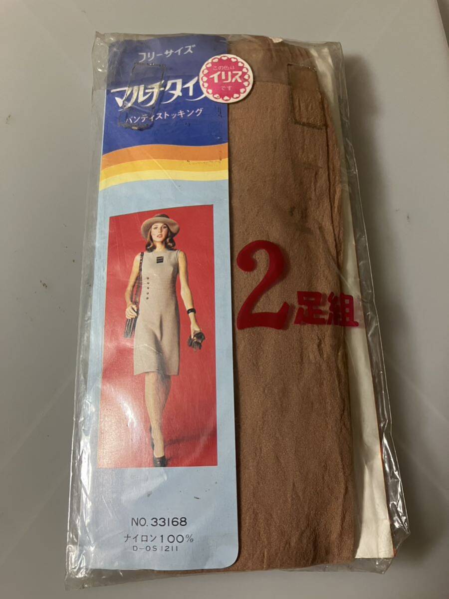 マルチタイプ パンティストッキング 2足組 イリス 昭和 レトロ multi type panty stocking拍卖