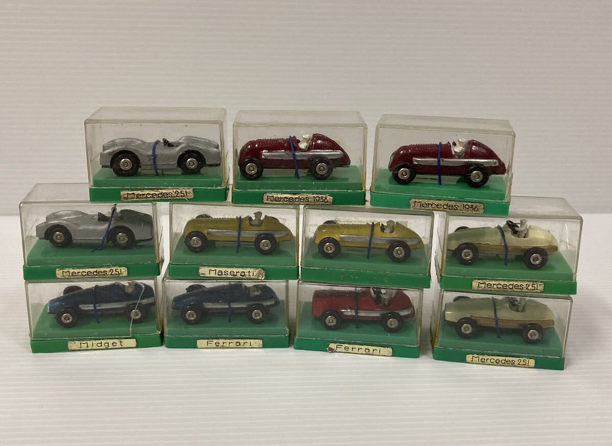 日本製 倉持商店 AHI ヴィンテージ レトロ ミニカー オールドカー セット ダイキャスト マセラティ メルセデス ベンツ フェラーリ拍卖