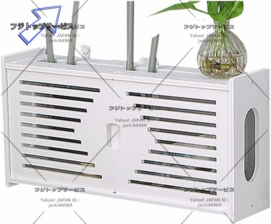 安全で美しいルーターフレーム ウォールケーブルボックス シェルターボックス ルーター収納ボックス 壁掛け装飾棚 中空穴拍卖