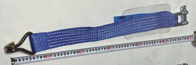 ◆◇ラッシングベルト ◆50幅◆50cm固定側◆シャックル付◆未使用新品拍卖