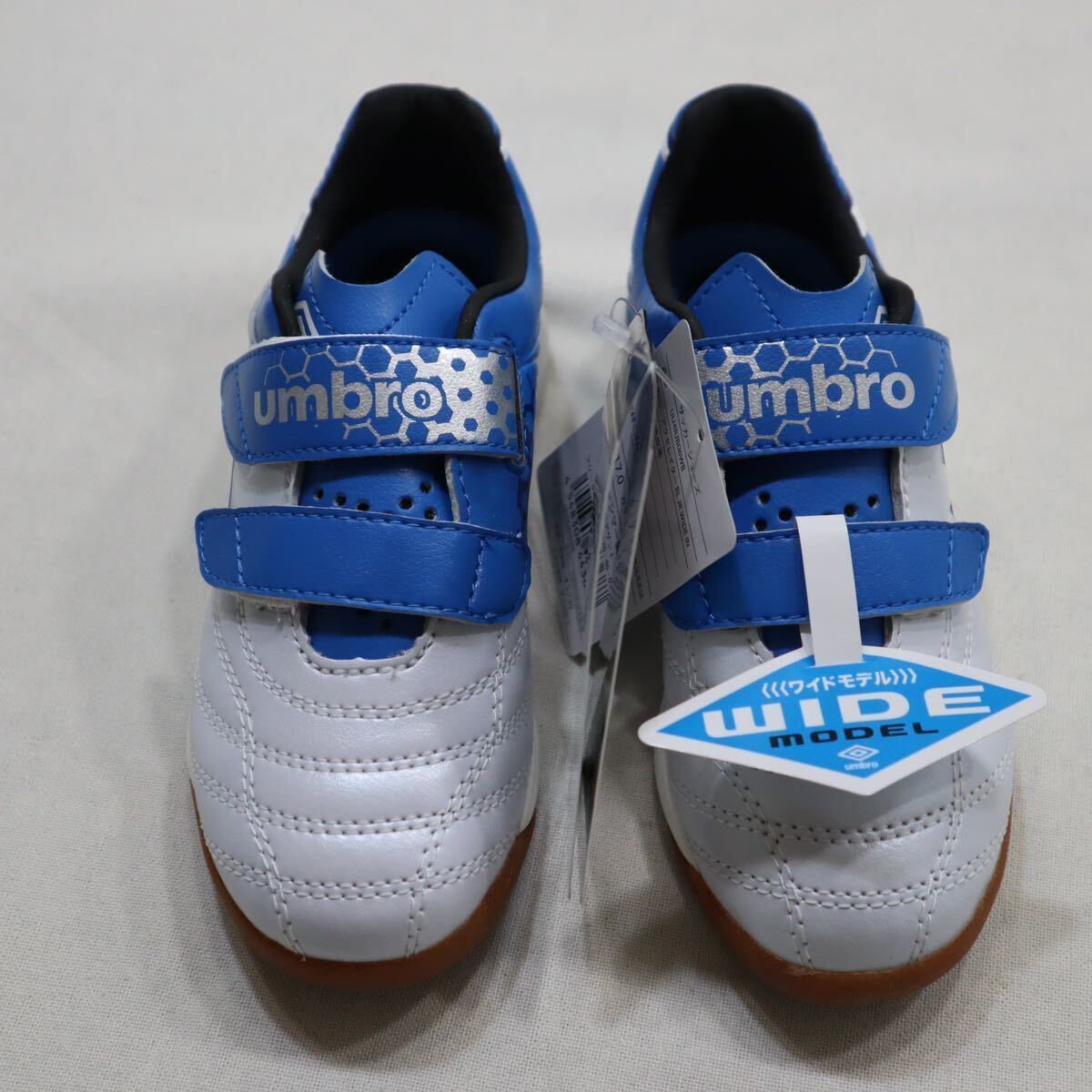 アンブロ(UMBRO)(キッズ)ジュニア フットサル インドア アクセレイター BL JR WIDE IN UU4RJB06WB サイズ 16cm拍卖