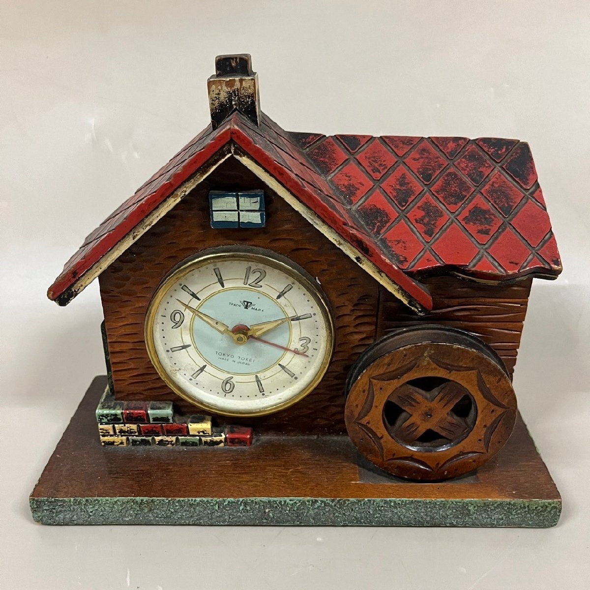 TOKYO TOKEI 東京時計 18弁 五つ木の子守歌 目覚まし時計 置時計 ベル ゼンマイ式 手巻き 水車 レトロ アンティーク 072014w/T9(60)拍卖