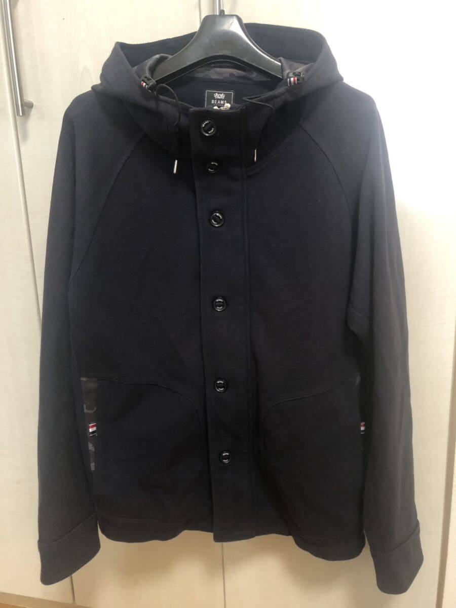 美品 BEAMS HEART メンズフードジャケット サイズM ビームス パーカー ジャケット拍卖