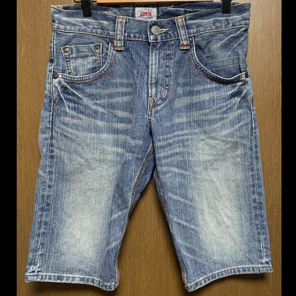 W30 EDWIN XV 4520|エドウィン ハーフパンツ 色落加工 W31~W32位拍卖