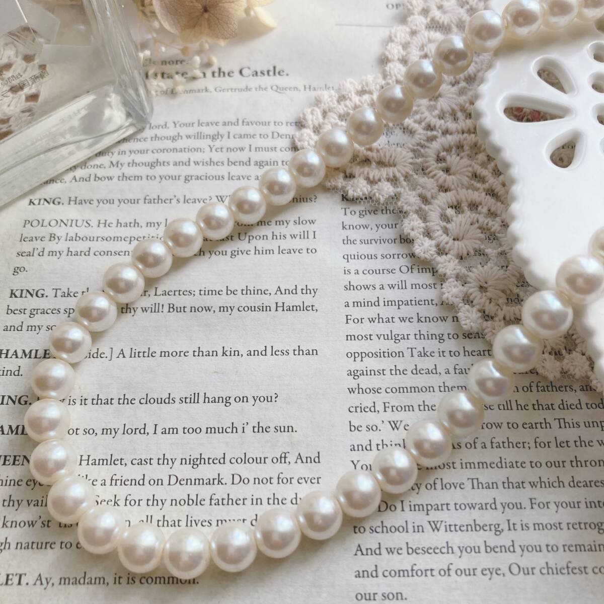 ヴィンテージパールネックレス 8mm フォーマル シルバー ☆Vintage jewelry accessories japan k0626拍卖