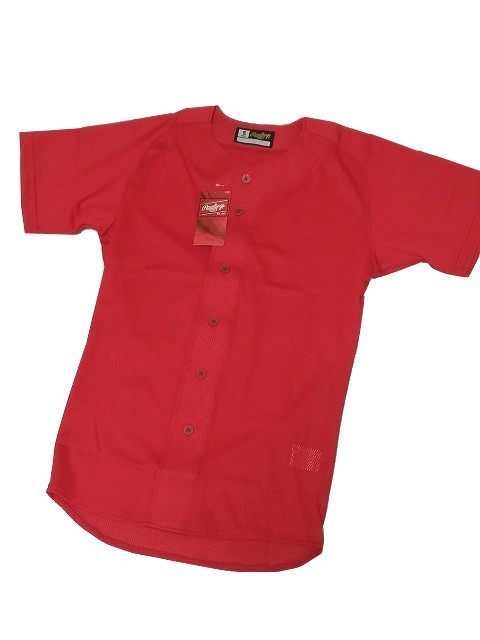 【新品】ローリングス/Rowlings 野球 ユニフォーム/練習着 13U-10S【S】赤/レッド◆トップス BASEBALL トップス シャツ拍卖