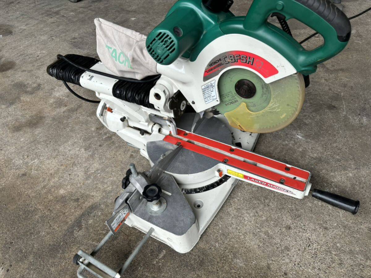 宮城県出品HITACHI 日立工機 C8FSH 卓上スライド丸のこ レーザーマーカ搭載 電動工具 切断機拍卖