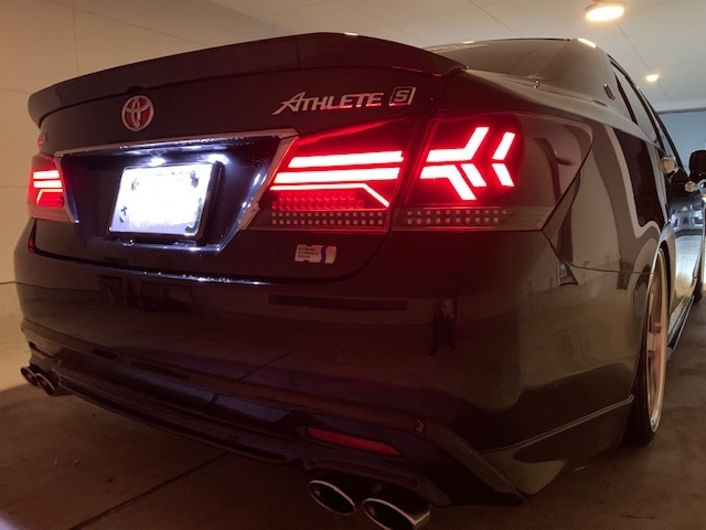 現物テールお預かり加工 210クラウンアスリート後期テール オリジナルデザイン アクリル加工 テール加工拍卖