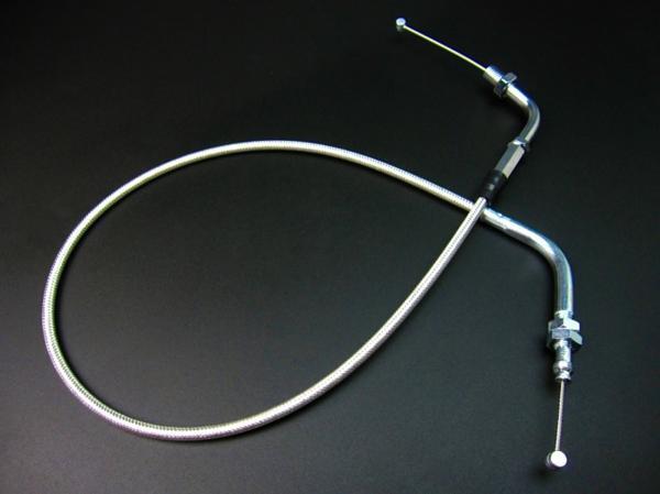 FIモンキー ステンレスメッシュスロットルワイヤー/アクセルワイヤー 37cmロング拍卖