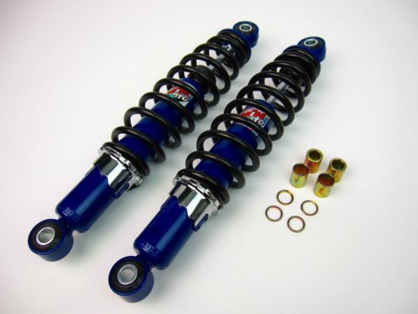 強化荒巻きリアショック 300mm×2本 モンキー/ゴリラ(ダックス/シャリー) ブラック/ブルー拍卖