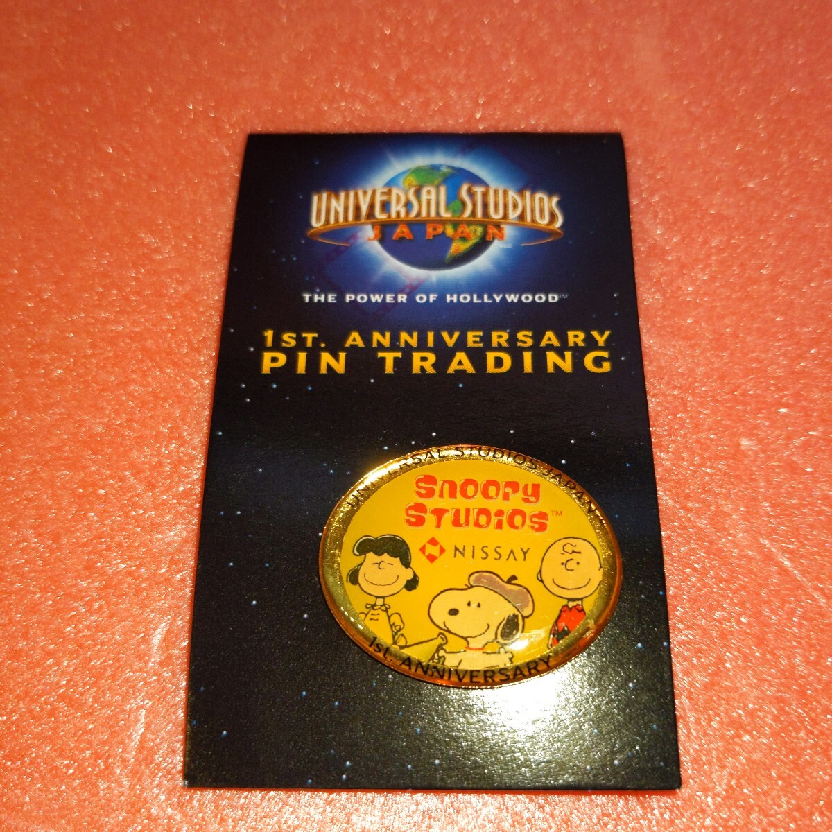 ☆ユニバーサルスタジオジャパン 1周年記念ピントレーディング ピンバッジ スヌーピー 拍卖
