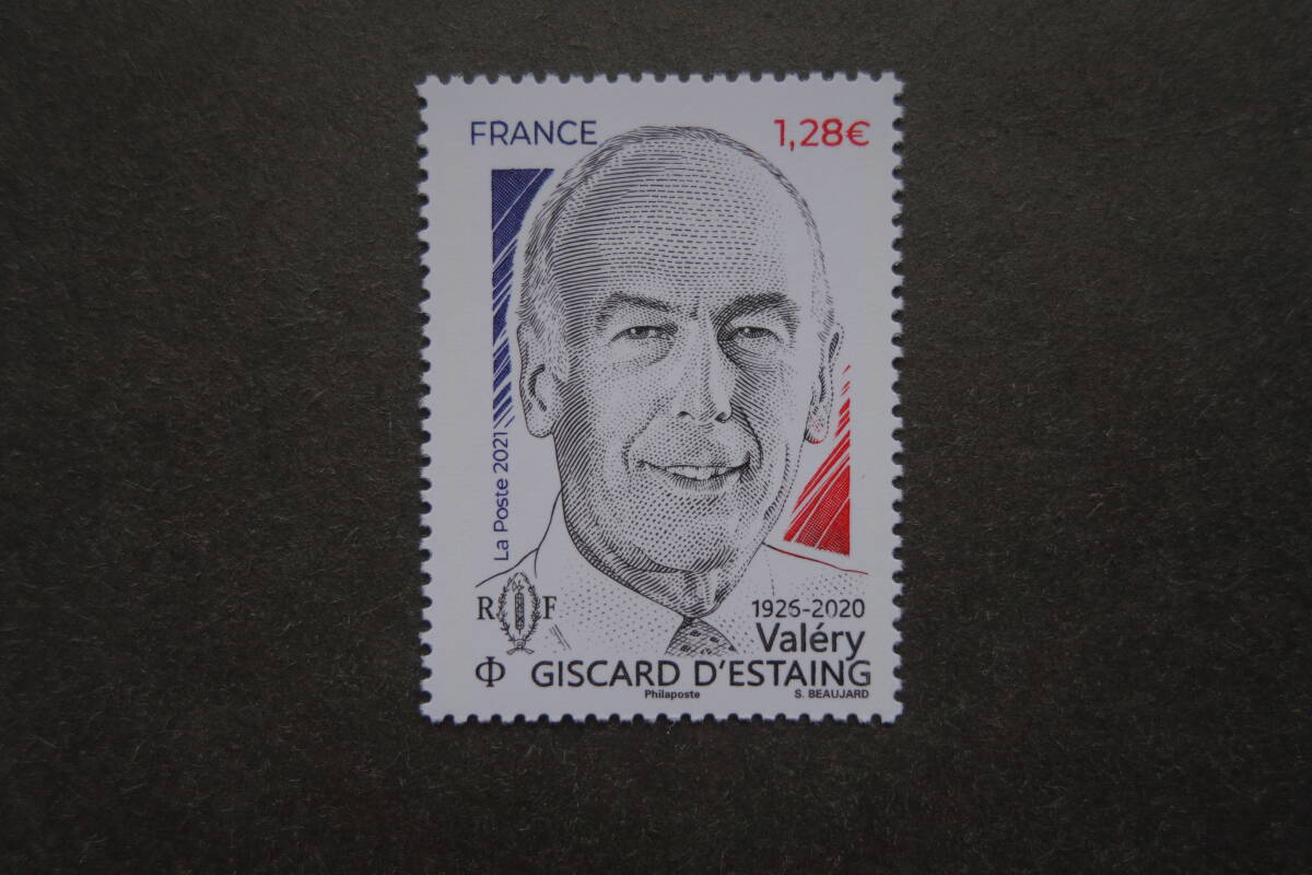 外国切手:フランス切手 「ジスカール・デスタン没後1年」 1種完 未使用拍卖