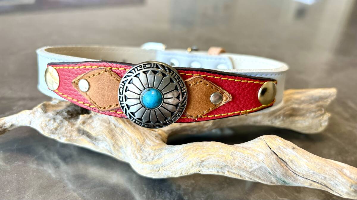 761 レザーわんこ犬の首輪拍卖