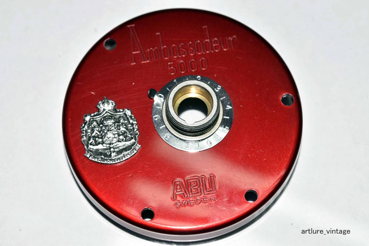 VINTAGE ABU Ambassadeur 5000 LEFT SIDE PLATE Y1204-314 PARTS  ORIGINAL PARTS  純正パーツ 拍卖