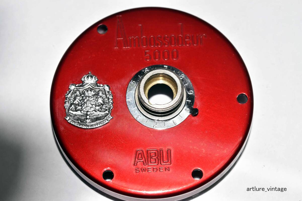 VINTAGE ABU Ambassadeur 5000 LEFT SIDE PLATE Y1208-314 PARTS  ORIGINAL PARTS  純正パーツ 拍卖