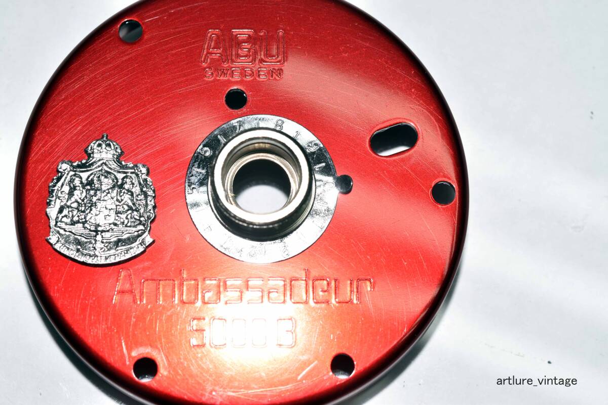 VINTAGE ABU Ambassadeur 5000B LEFT SIDE PLATE Y1186-314 PARTS  ORIGINAL PARTS  純正パーツ 拍卖