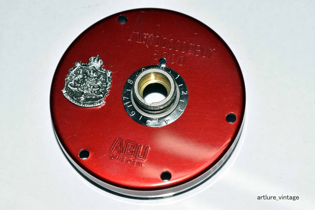 VINTAGE ABU Ambassadeur 5000 LEFT SIDE PLATE Y1209-314 PARTS  ORIGINAL PARTS  純正パーツ 拍卖