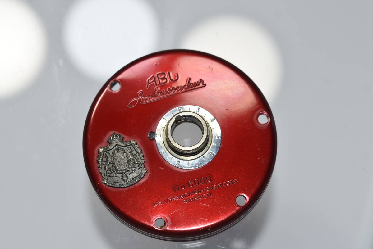 VINTAGE ABU Ambassadeur 6000 LEFT SIDE PLATE Y1231-314 PARTS  ORIGINAL PARTS  純正パーツ 拍卖