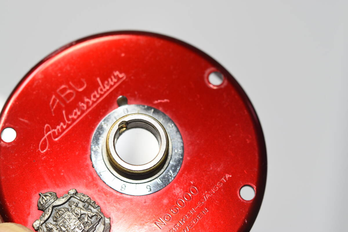VINTAGE ABU Ambassadeur 6000 LEFT SIDE PLATE Y1228-314 PARTS  ORIGINAL PARTS  純正パーツ 拍卖