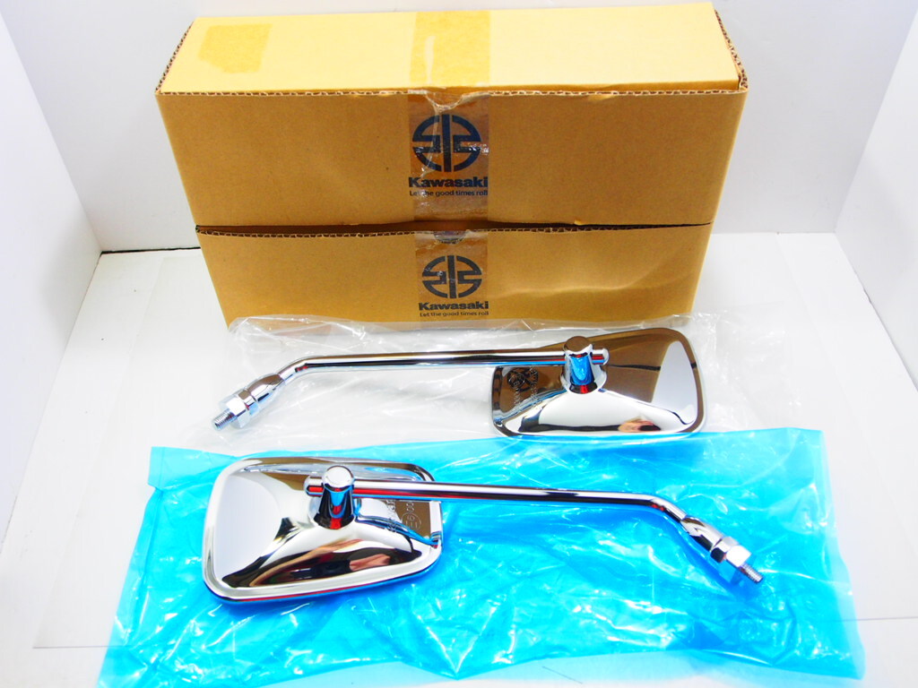 新品未使用 カワサキ純正 角ミラー W650 W400 W800 エリミネーター ZL900 ZL750 EL250A 250SE ゼファーχ ゼファー750 ZRX1100 エストレア拍卖