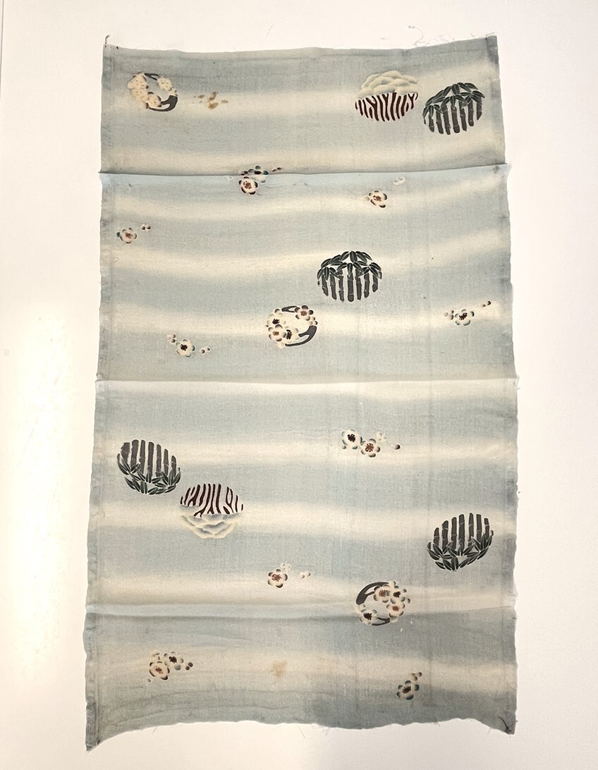 花とら●アンティーク端切れ リメイク 素材 細工用 ちりめん 江戸ちりめん? 240711-8拍卖