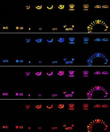 JZX90 GX90 エアコン照明LED 1台分セット! ピンク拍卖