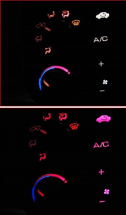 S2000 AP1 エアコンパネルLED照明! ブルー拍卖