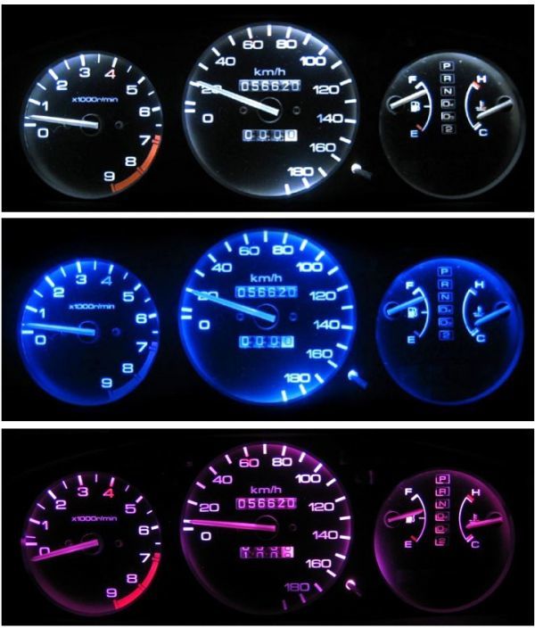 シビック(EG3/EG4/EG7) メーターLED照明1台分セット!ホワイト拍卖