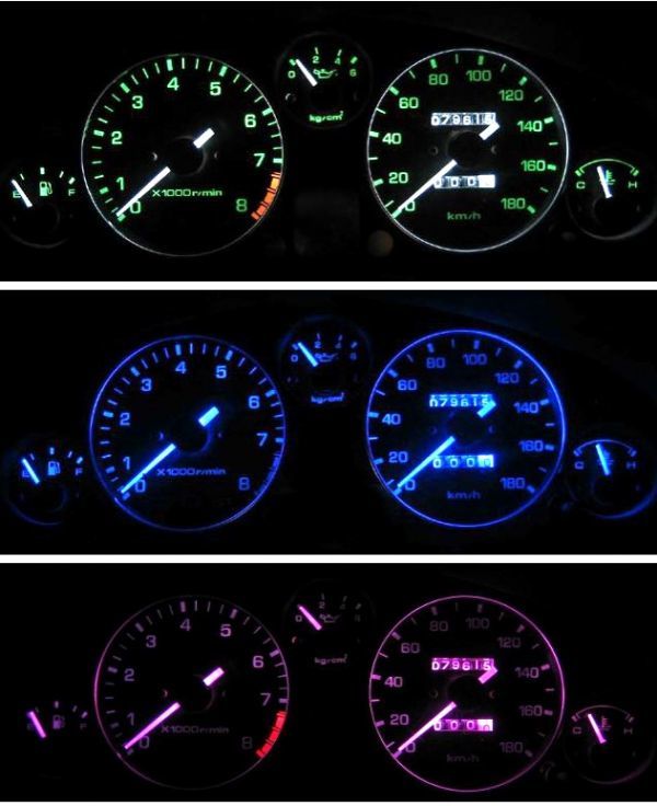 ロードスター NA6/8 メーターLED照明1台分セット ピンク拍卖