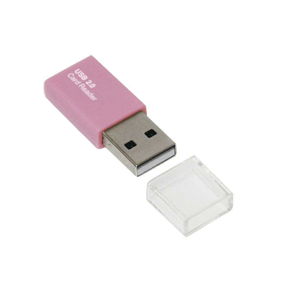 (まとめ買い)ナカバヤシ USB2.0カードリーダー・ライター ピンク CRW-MSD78P 〔×3〕拍卖