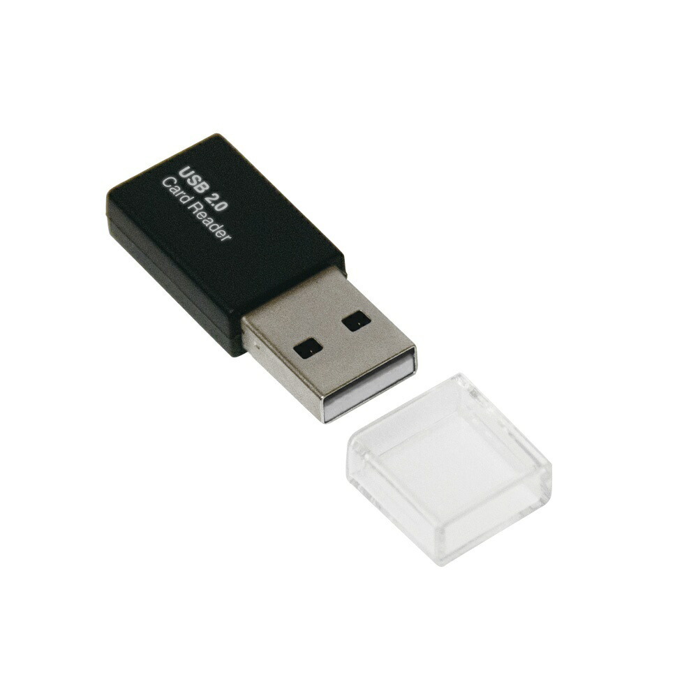 (まとめ買い)ナカバヤシ USB2.0カードリーダー・ライター ブラック CRW-MSD78BK 〔×3〕拍卖