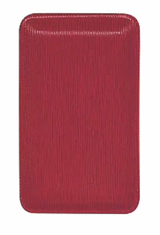 (まとめ買い)シンビ MS-205 合皮キャッシュトレイ 赤 〔×3〕拍卖