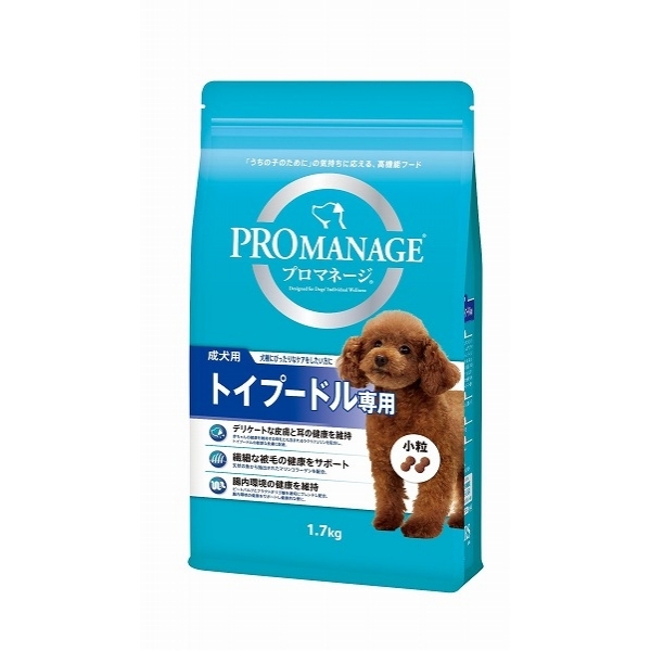 (まとめ買い)プロマネージ 犬種別シリーズ 成犬用 トイプードル専用 1.7kg KPM42 ドッグフード 〔×3〕拍卖