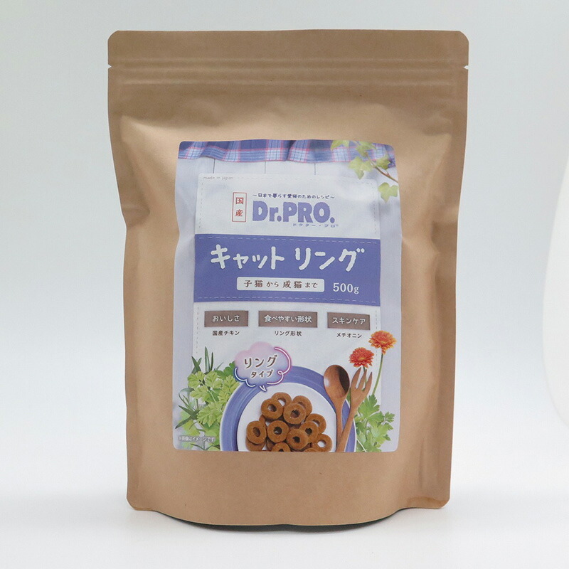 (まとめ買い)ニチドウ Dr.PRO. キャットリング500g 猫用フード 〔×4〕拍卖