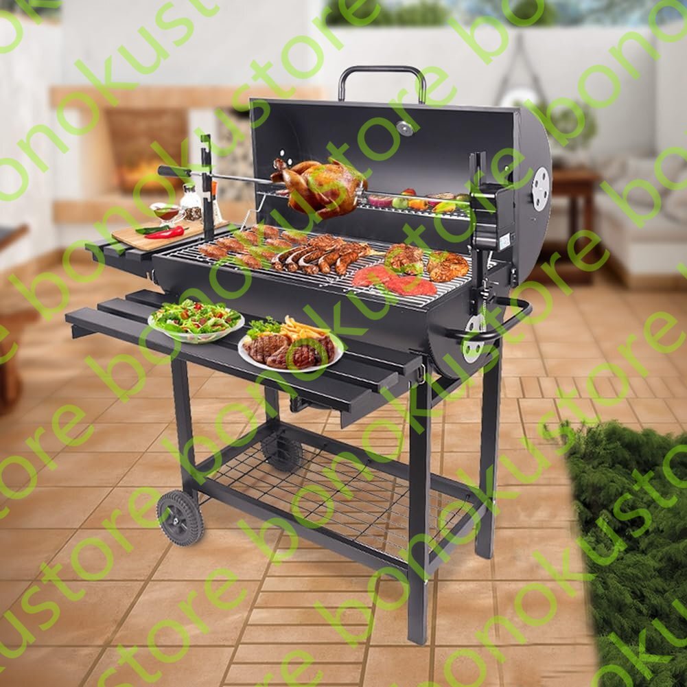 炭火焼き BBQグリル バーベキューコンロ 焚き火台 ステンレスグリル コンロセットアウトドア キャンプ 本格派グリル 屋外 大型117*87*100cm拍卖