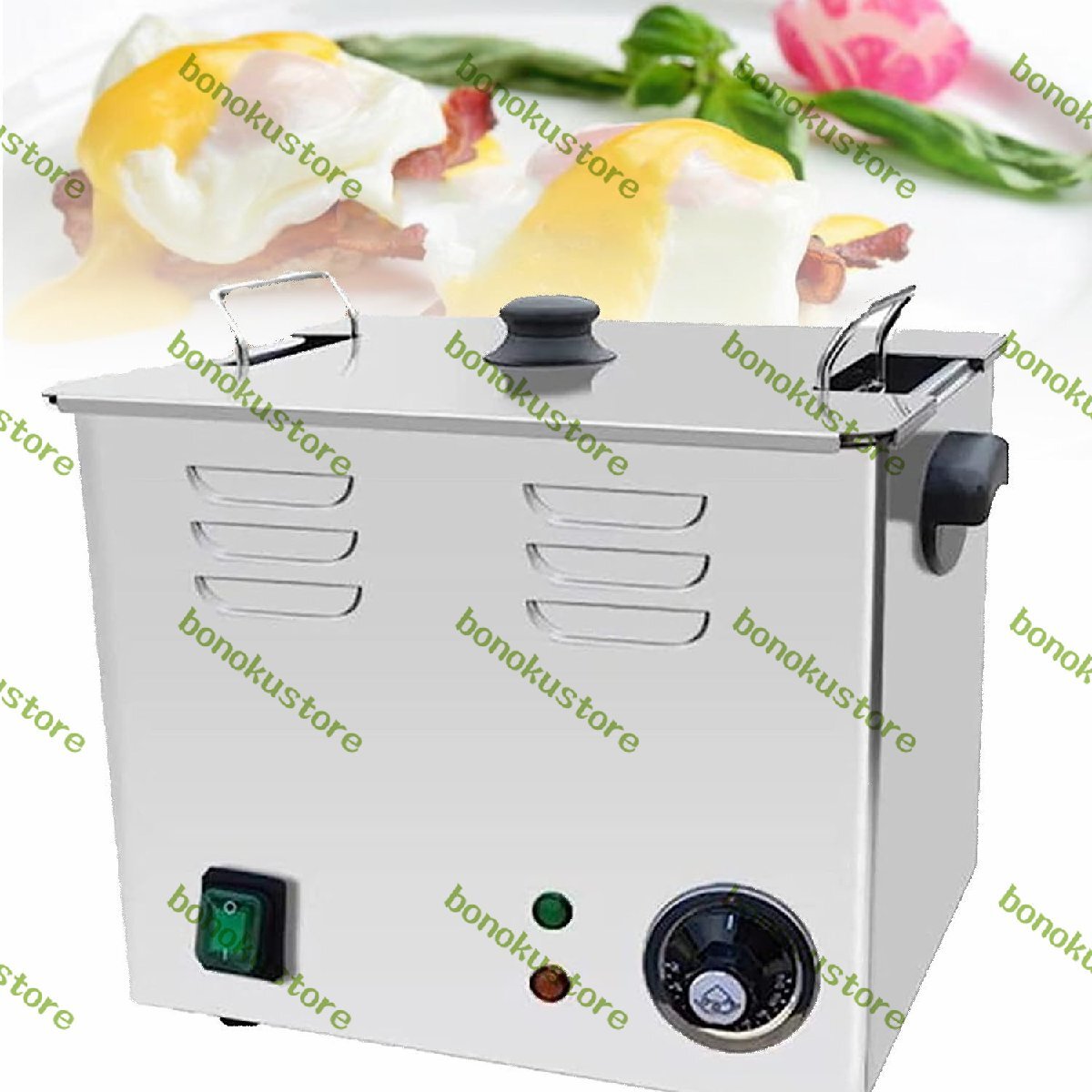 2600W 業務用卵焼き器 温泉卵60個を楽々調理 半熟卵焼き器 電気卵焼き器 温泉卵自動調理器 220V拍卖