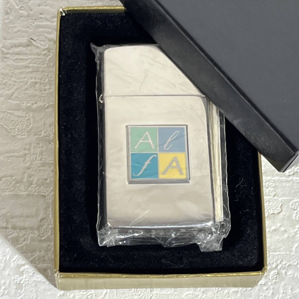 未使用 Zippo ジッポ スリム JT懸賞アルファ ケース2000.1 インナー1999.7 銀メッキ 箱付き 67拍卖